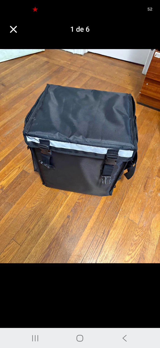 Black Insulated Delivery Bag