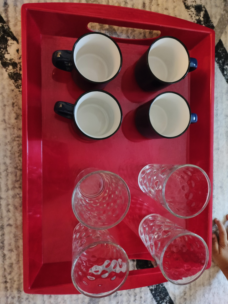 8-Piece Tea/Coffee & Glassware Set with Serving Tray - photo 2