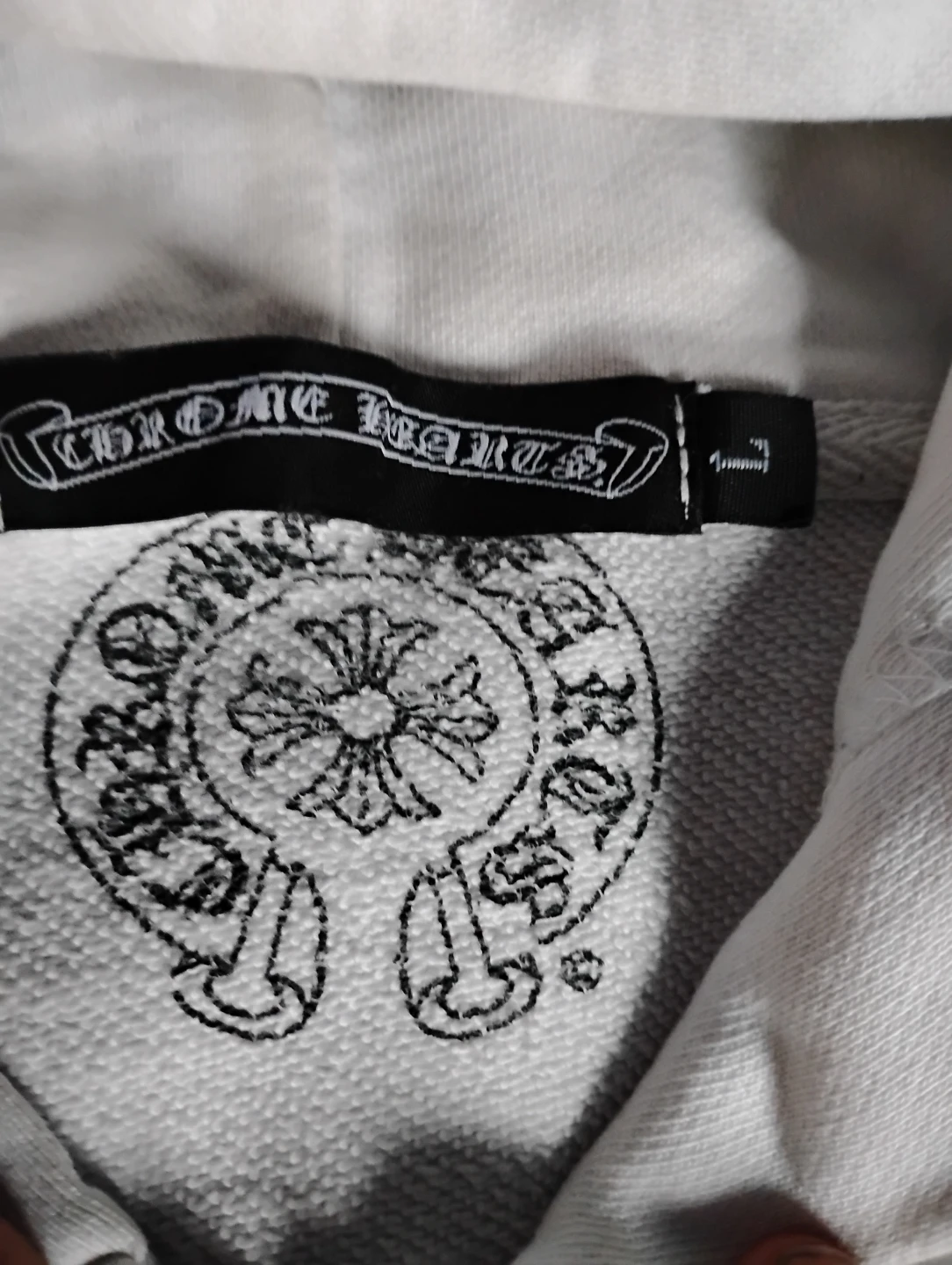 White Chrome Hearts Zip-Up Hoodie - photo 2