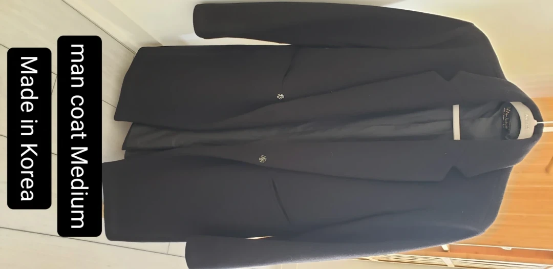 Men's Black Coat - Medium