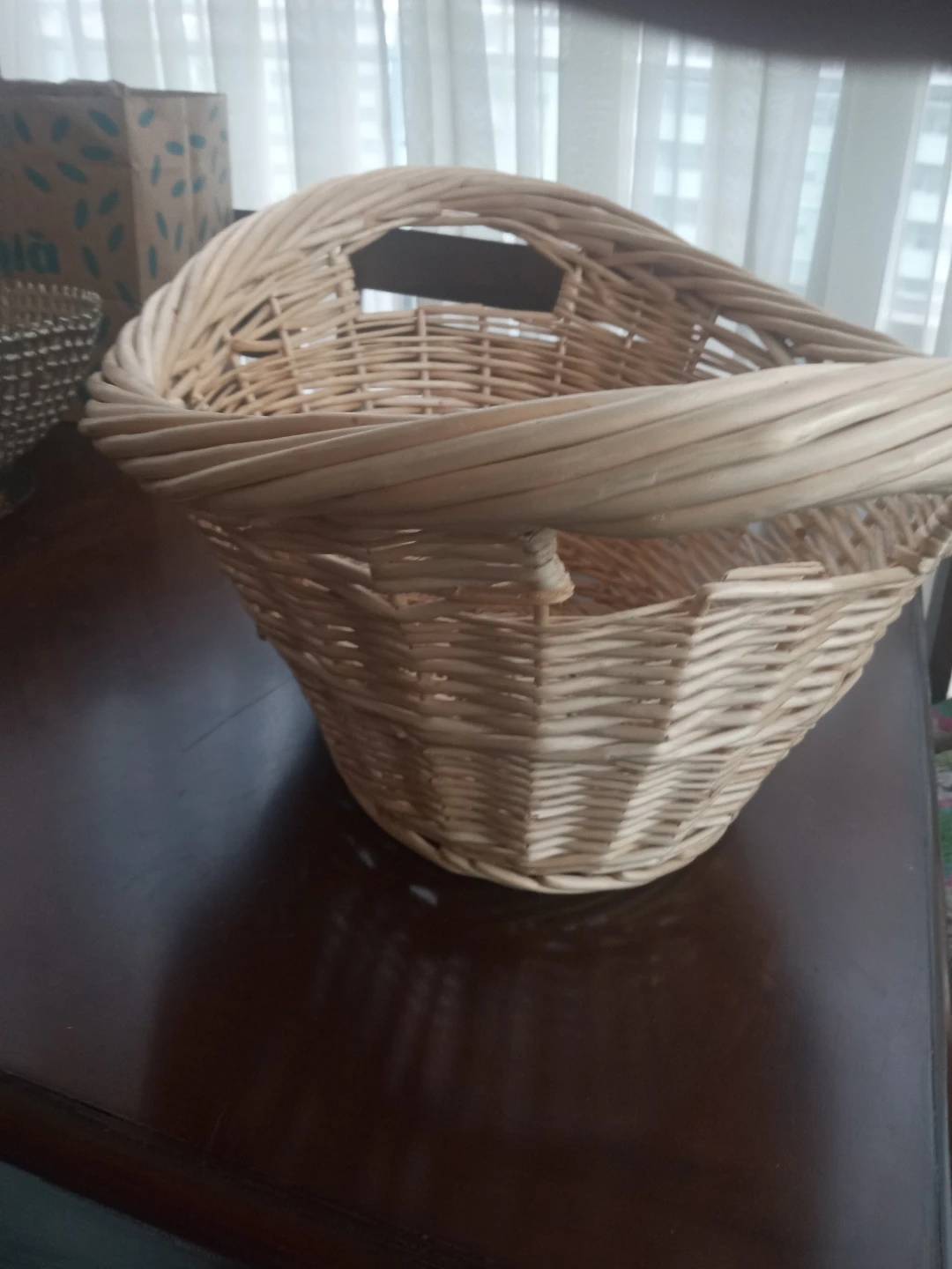 Wicker Basket with Handles - photo 2