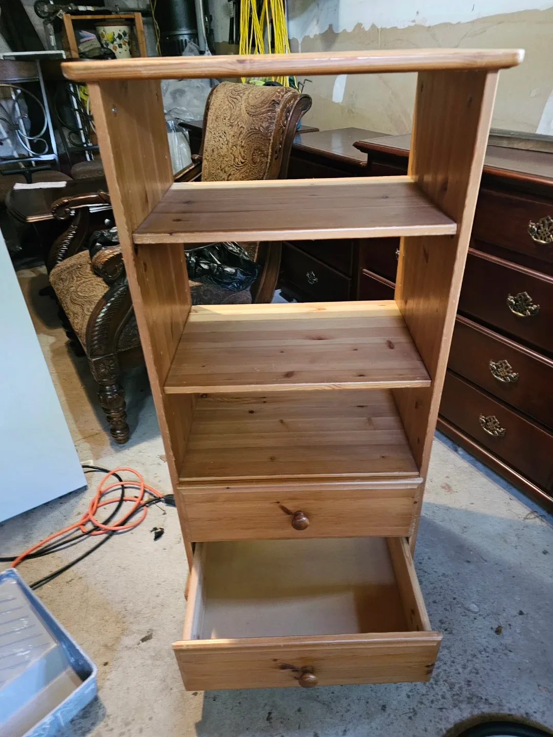 Pine Shelf with Drawers - photo 3