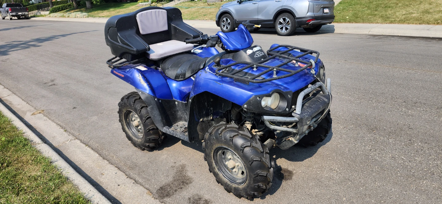 2008 kawasaki brute force 650 4x4  needs work