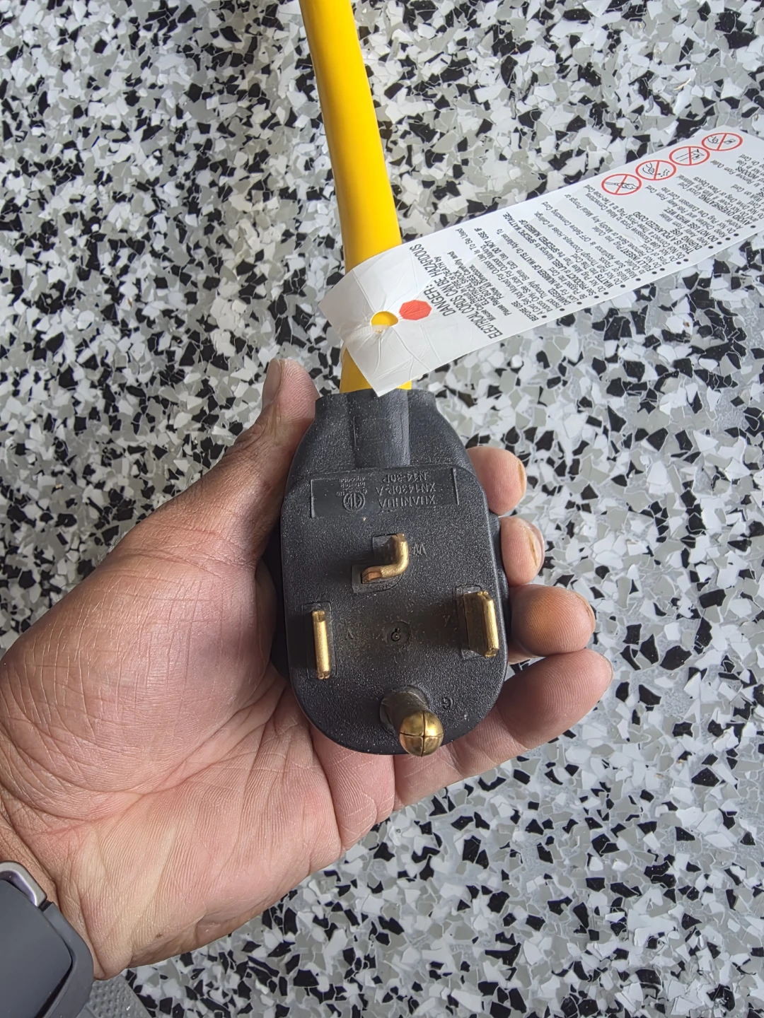 3ft NEMA 14-30P to Dual 14-30R Dryer Adapter Cord - photo 3