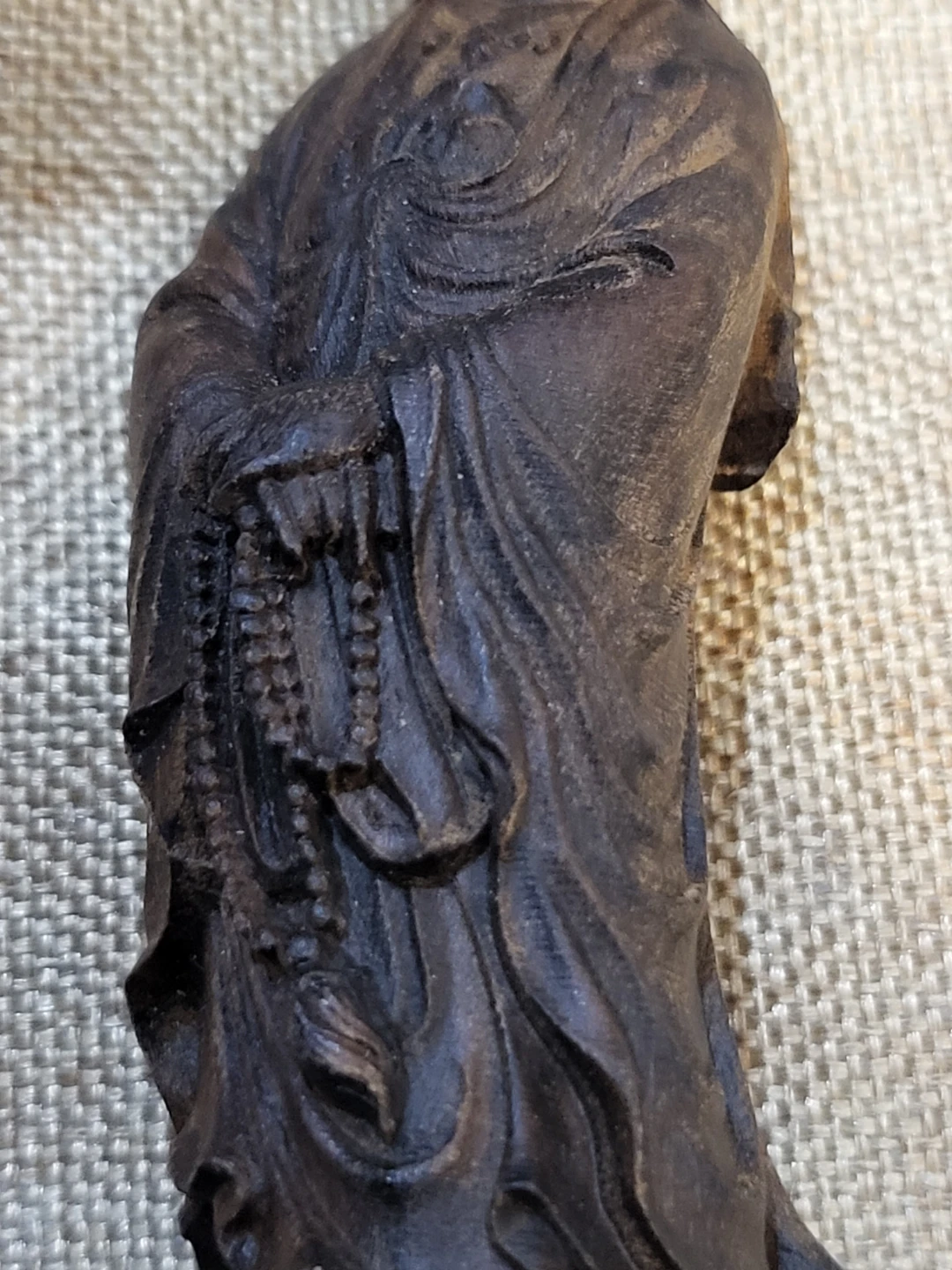 Handmade 12cm Indonesian agarwood carving - photo 4