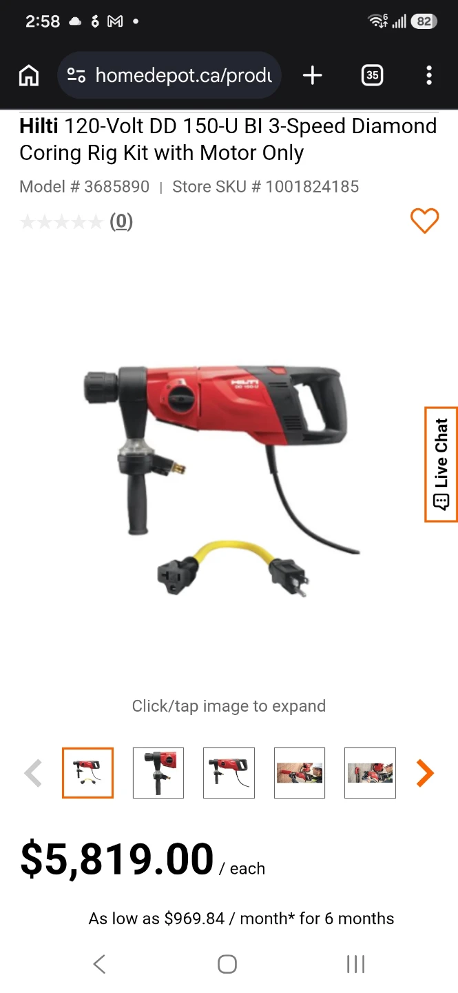 Hilti DD 150-U Diamond Coring Rig Motor - photo 5