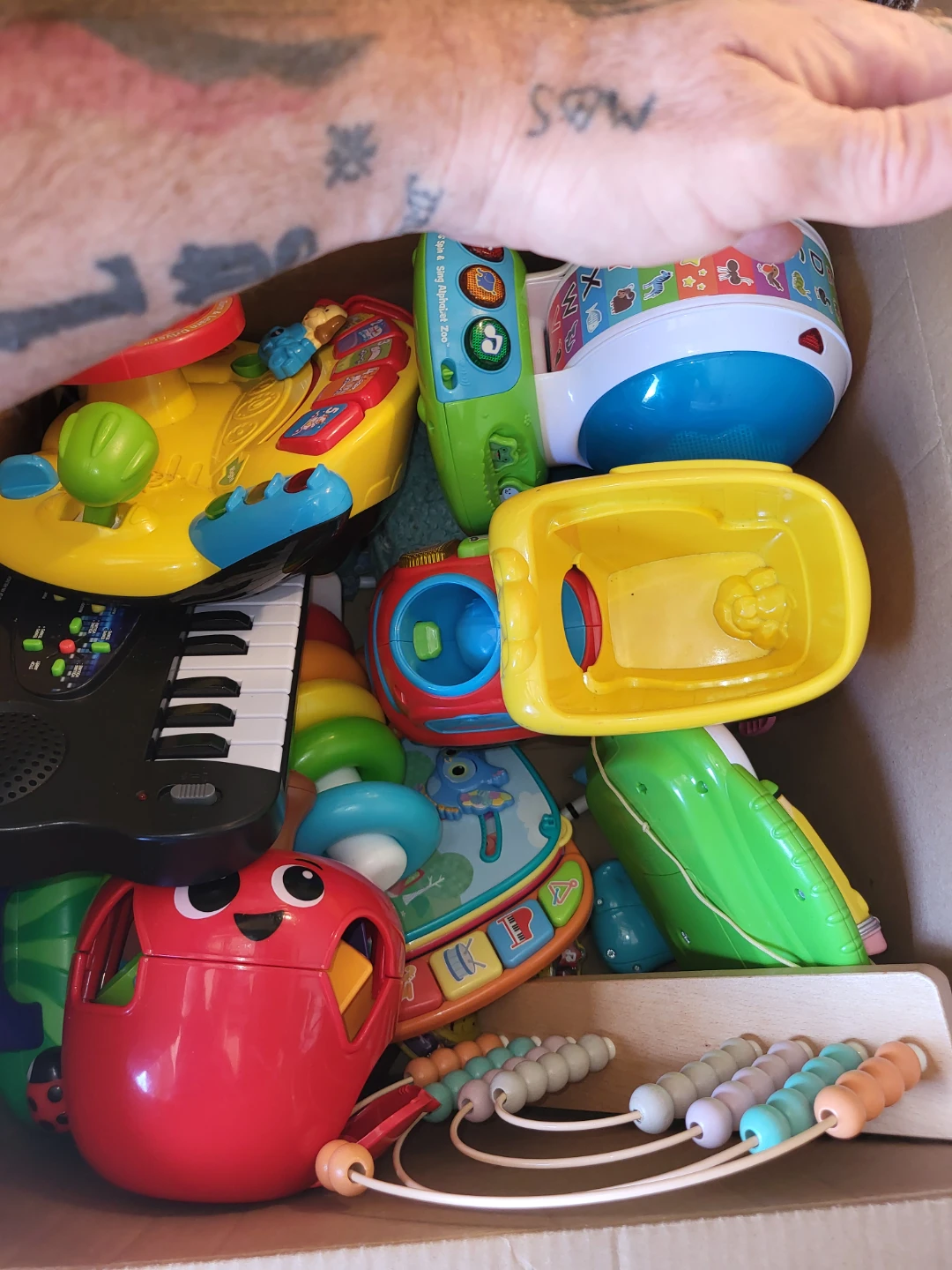 Kids' Toy Bundle - Piano, Bus, Turtle & More