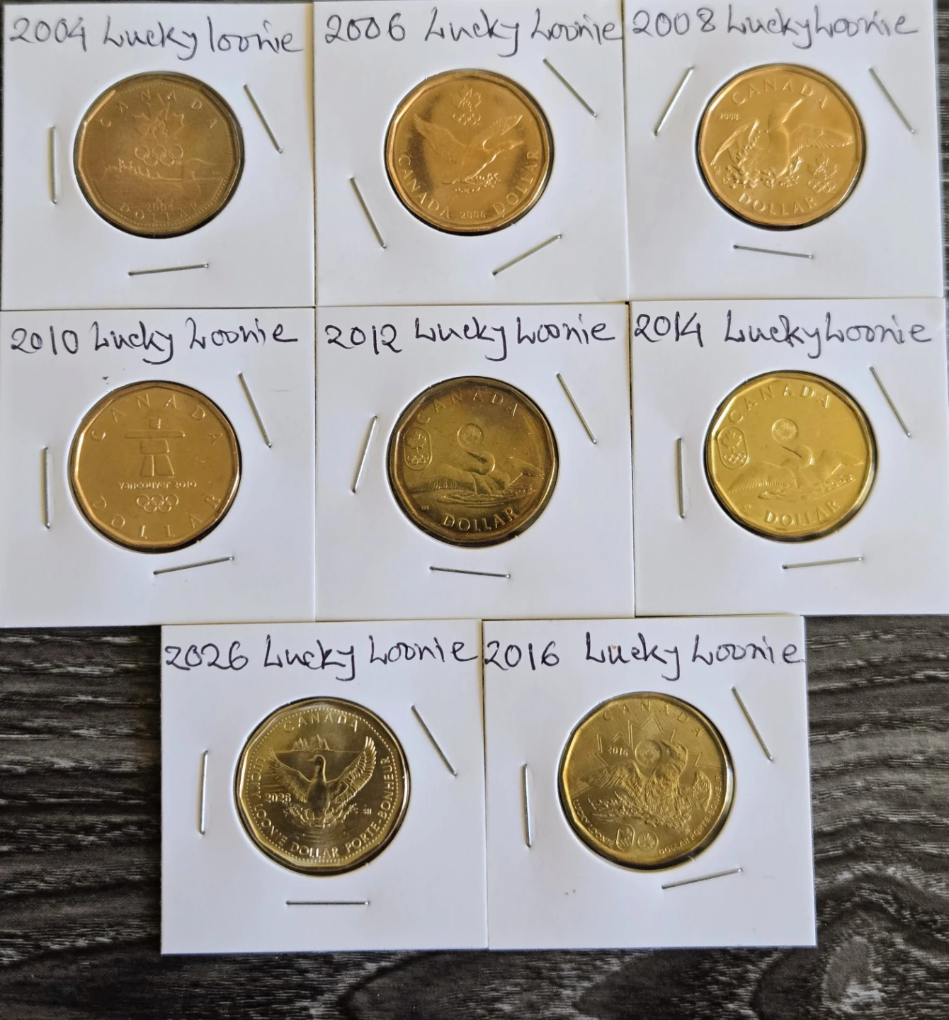 Set of 2004 - 2026 Olympic  lucky Loonies. - photo 2