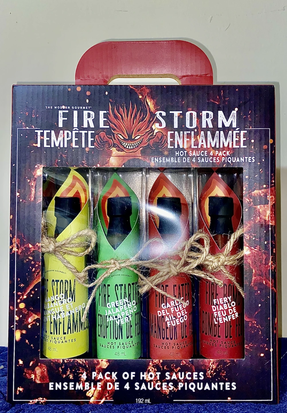Fire Storm Hot Sauce, 4 Pack - Brand New in Box!!