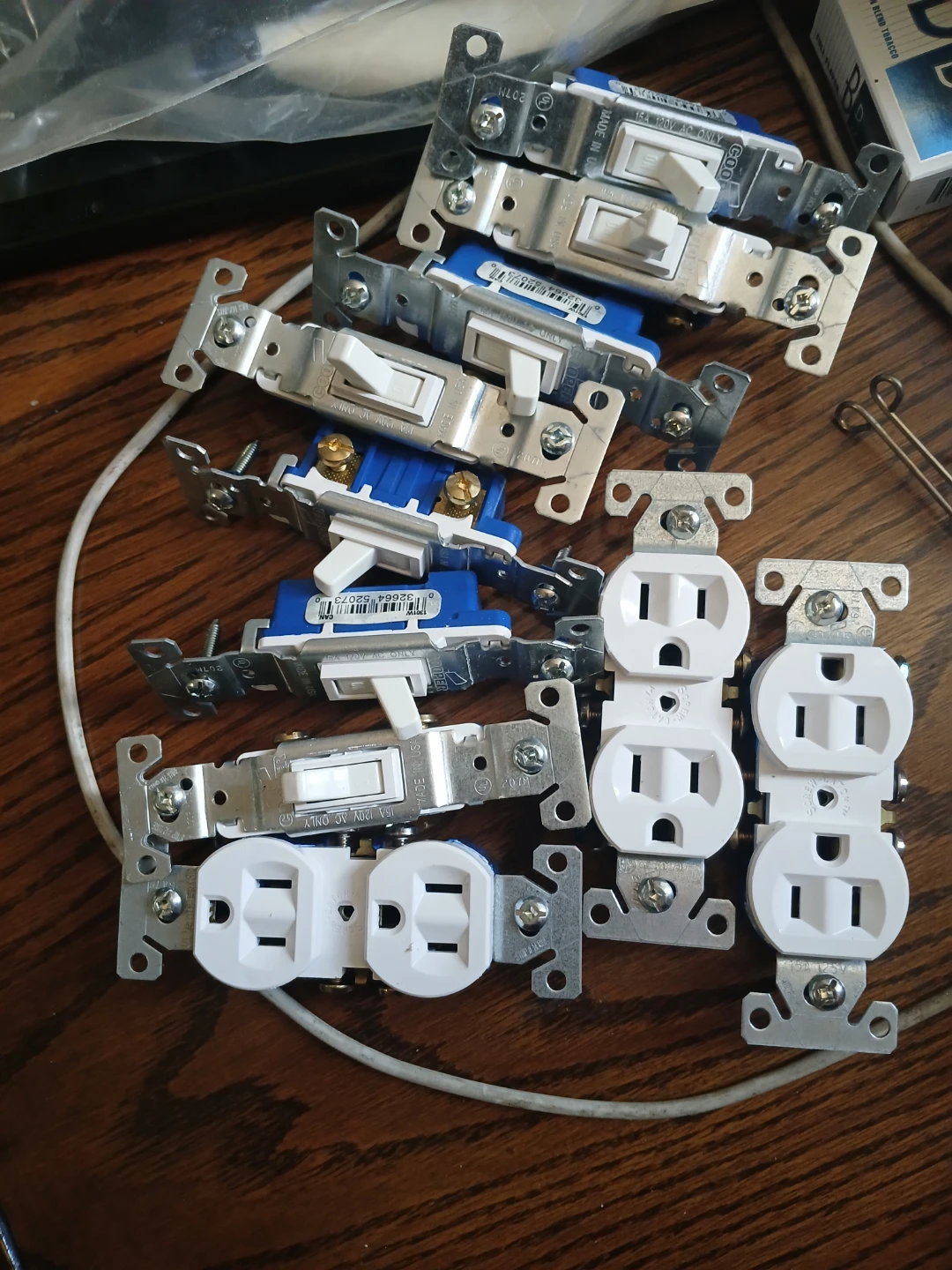 Lot of Light Switches and Outlets