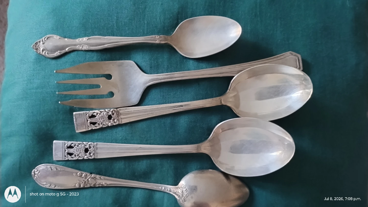Silver Plated Serving Utensils Set - photo 5