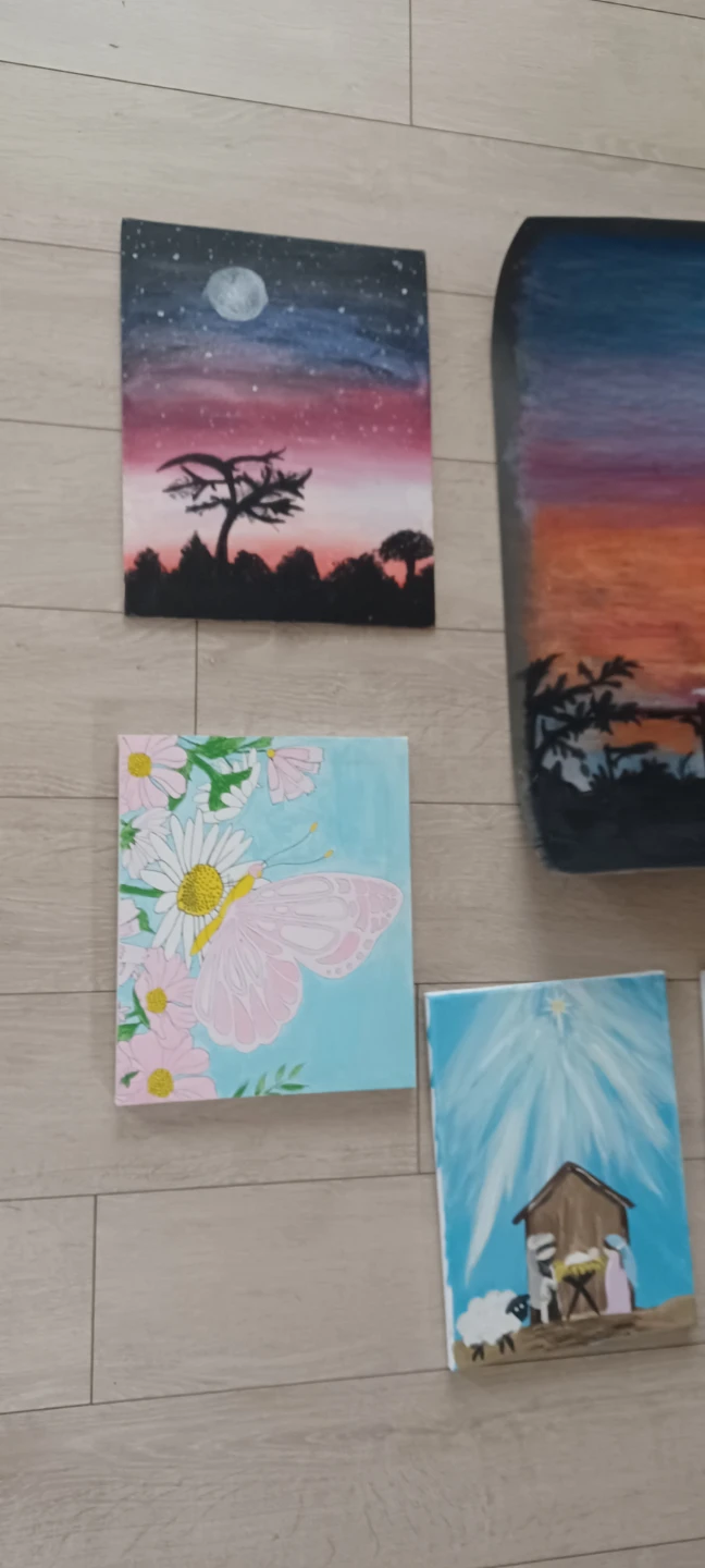 Assorted Hand-Painted Canvases - photo 5