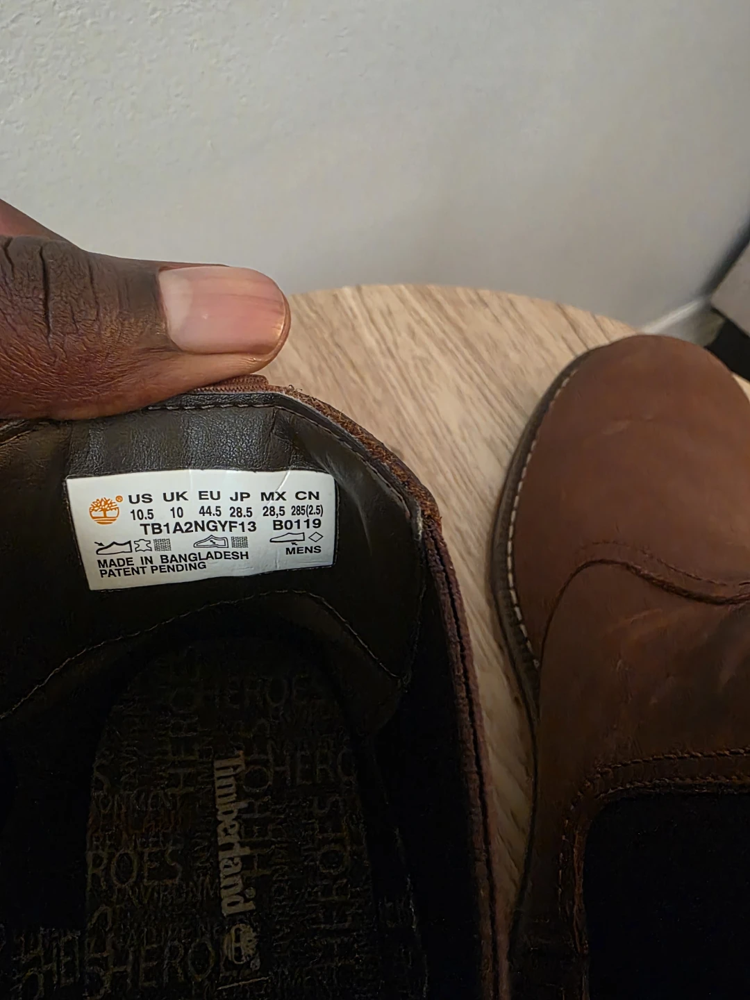 Timberland Men's Brown Leather Chelsea Boots Size 10