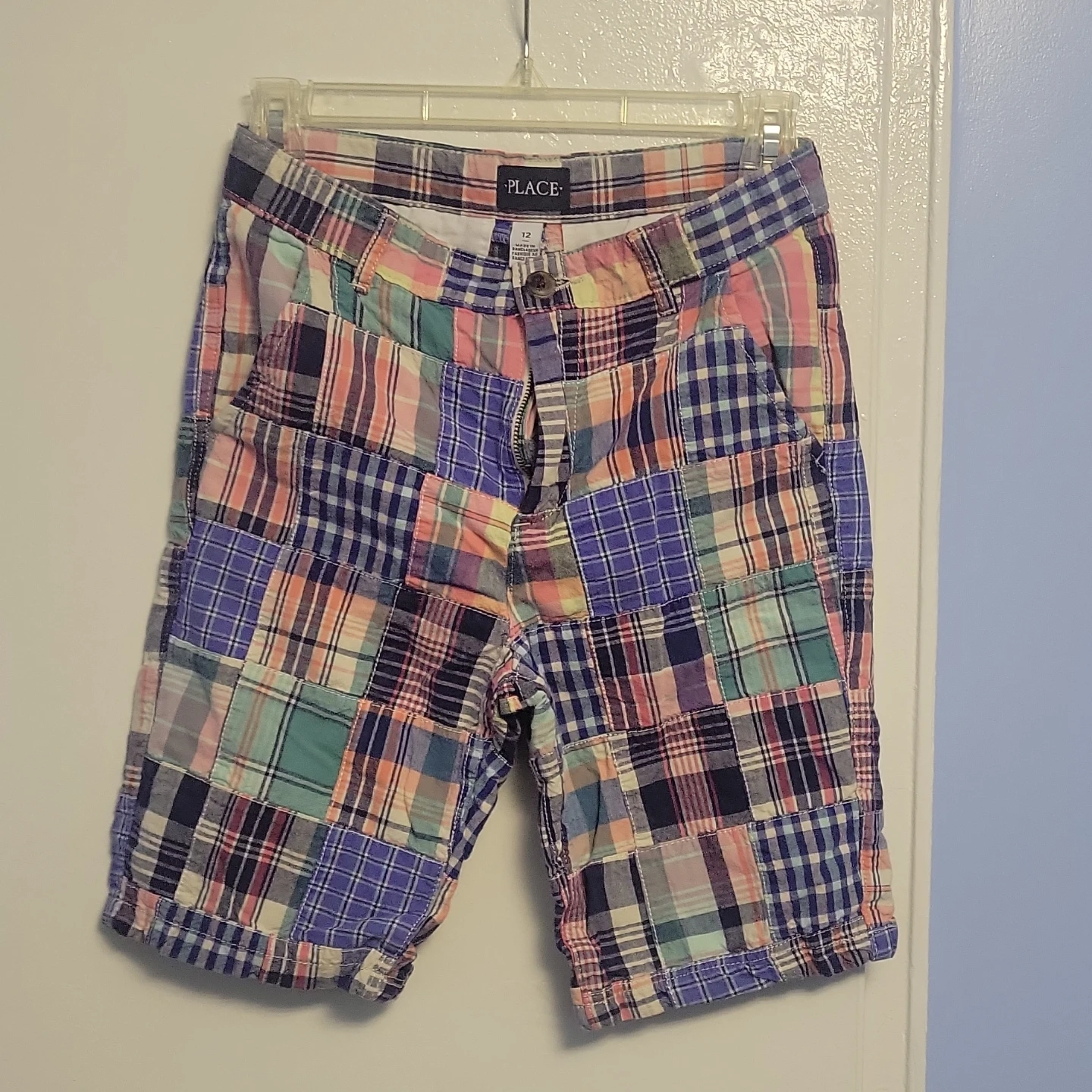 The Children's Place Patchwork Plaid Shorts Size 12 - photo 2