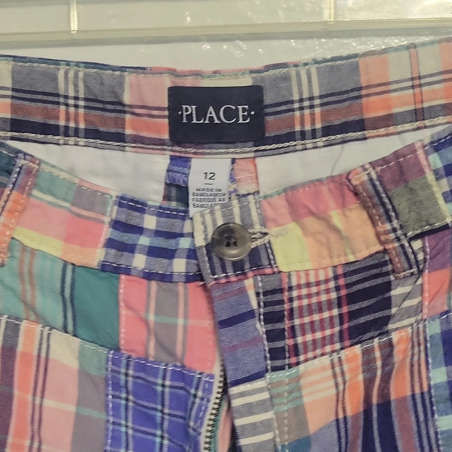 The Children's Place Patchwork Plaid Shorts Size 12 - photo 3