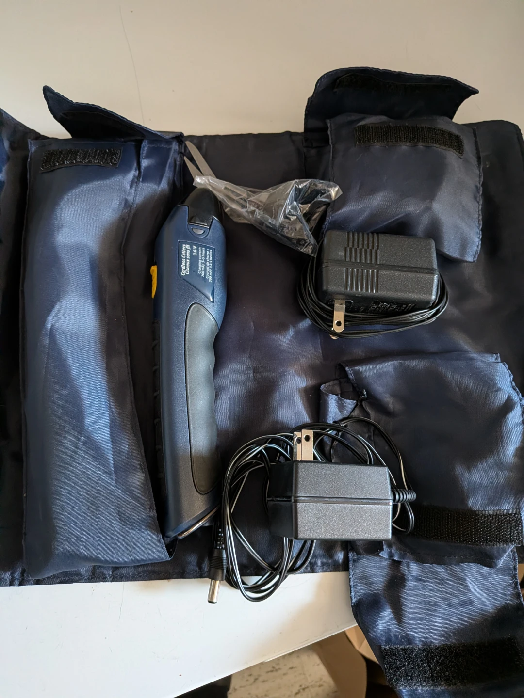 Mastercraft Cordless Fabric Cutter with Case & Accessories