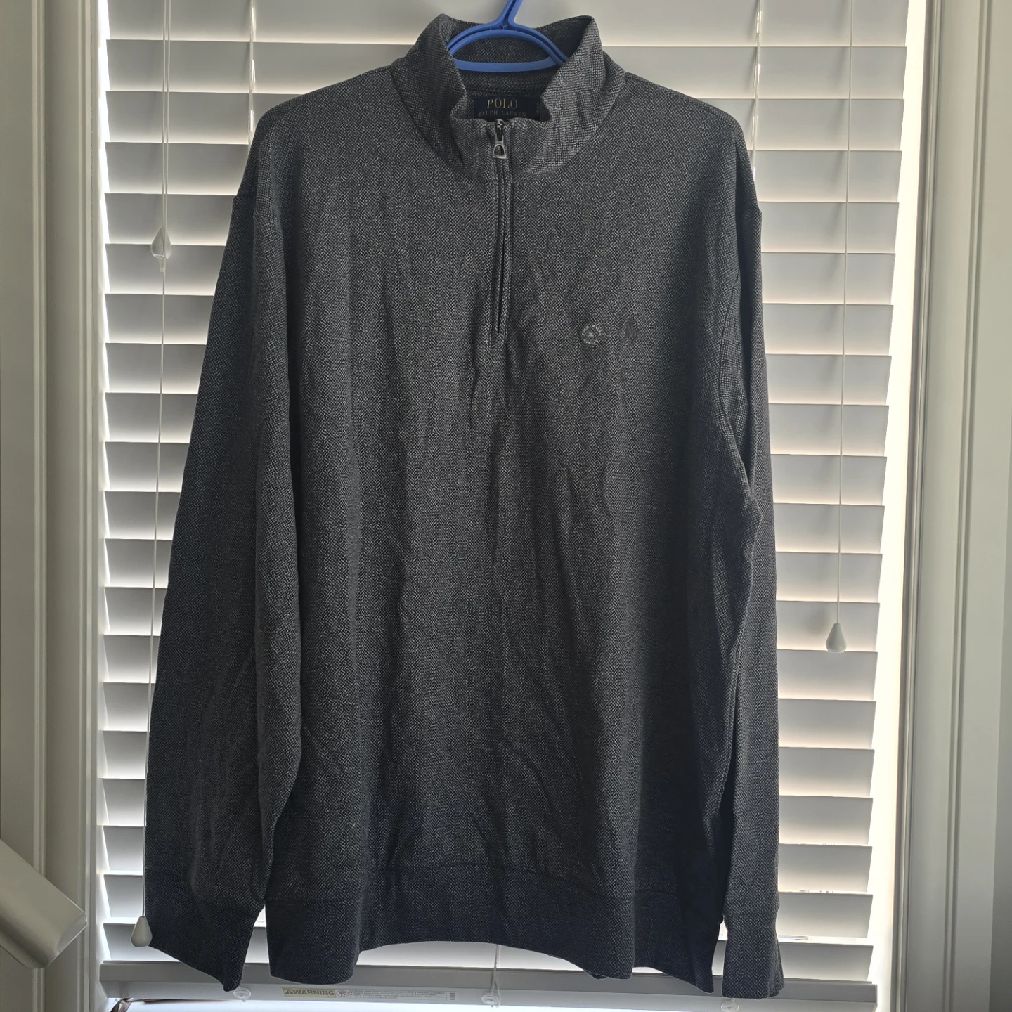 Polo Ralph Lauren 1/4 Zip Pullover Sweatshirt - XL Grey - photo 2