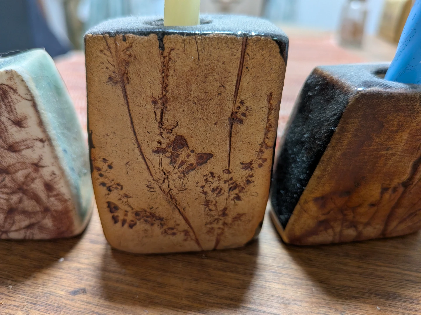 Set of 3 Ceramic Candlesticks - photo 3