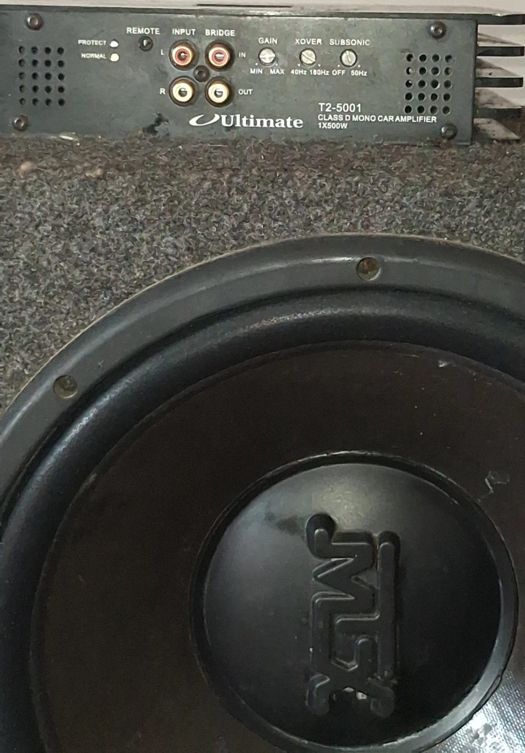 MTX Dual 12-inch Subwoofer Box with Ultimate Amplifier