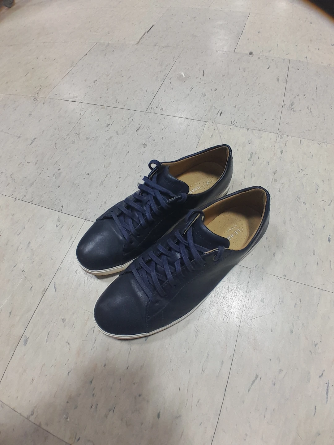 Cole Haan Navy Leather Sneakers - Size 10 - photo 2