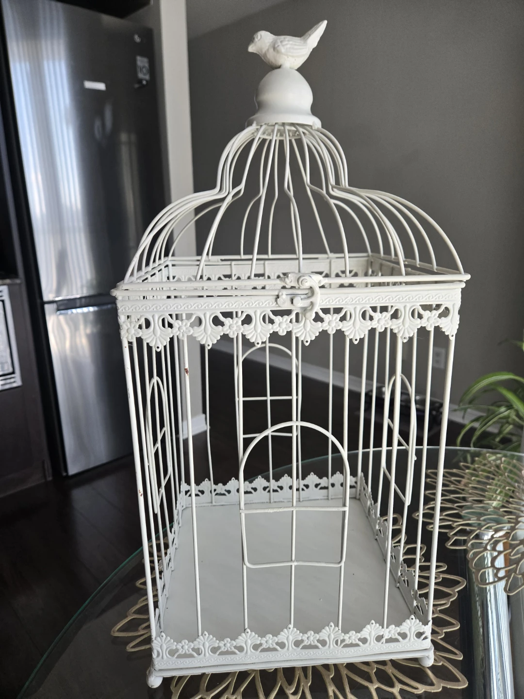 White Decorative Bird Cage
