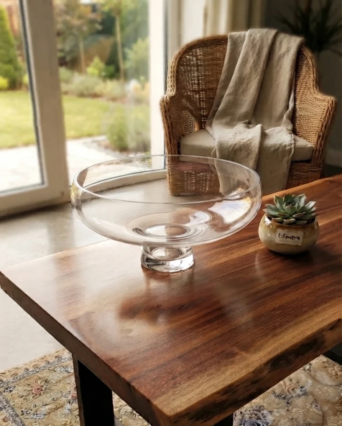 Large Glass Fruit Bowl - photo 2