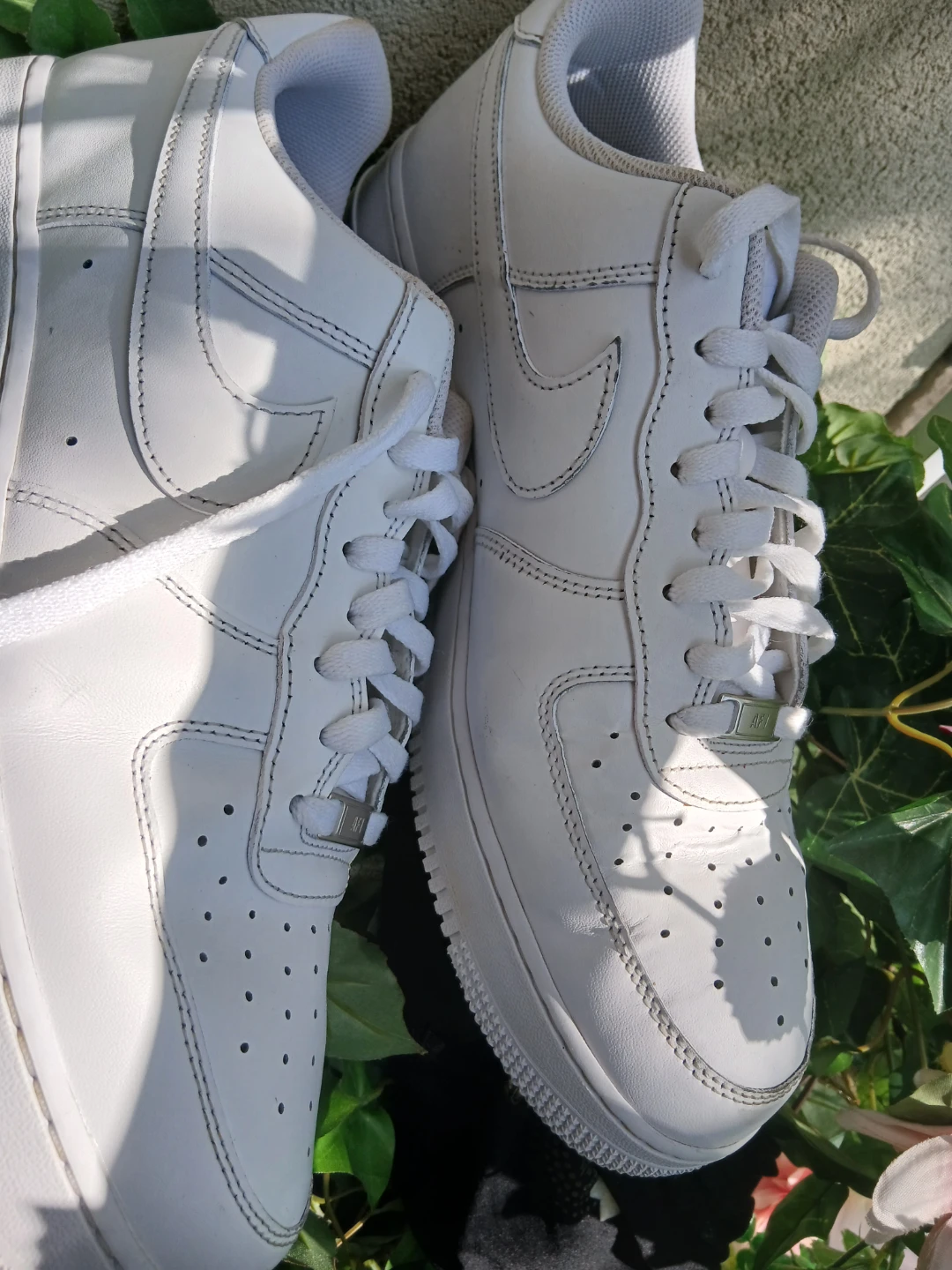 Nike Air Force 1 White Sneakers - photo 2