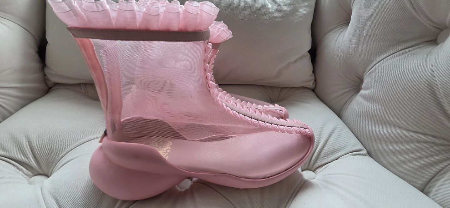 Collina Strada Pink Mesh Rufl Boots - photo 5