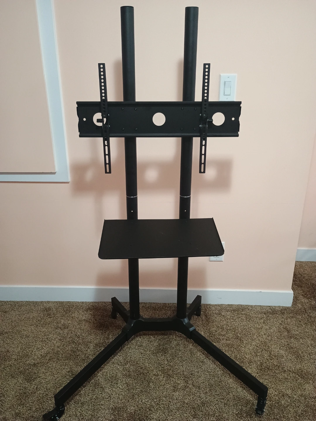 Rolling TV Stand with Shelf - photo 2