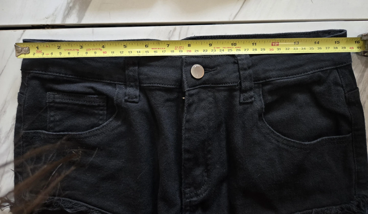 Y2K Black Layered Shredded Distressed Jeans - photo 5