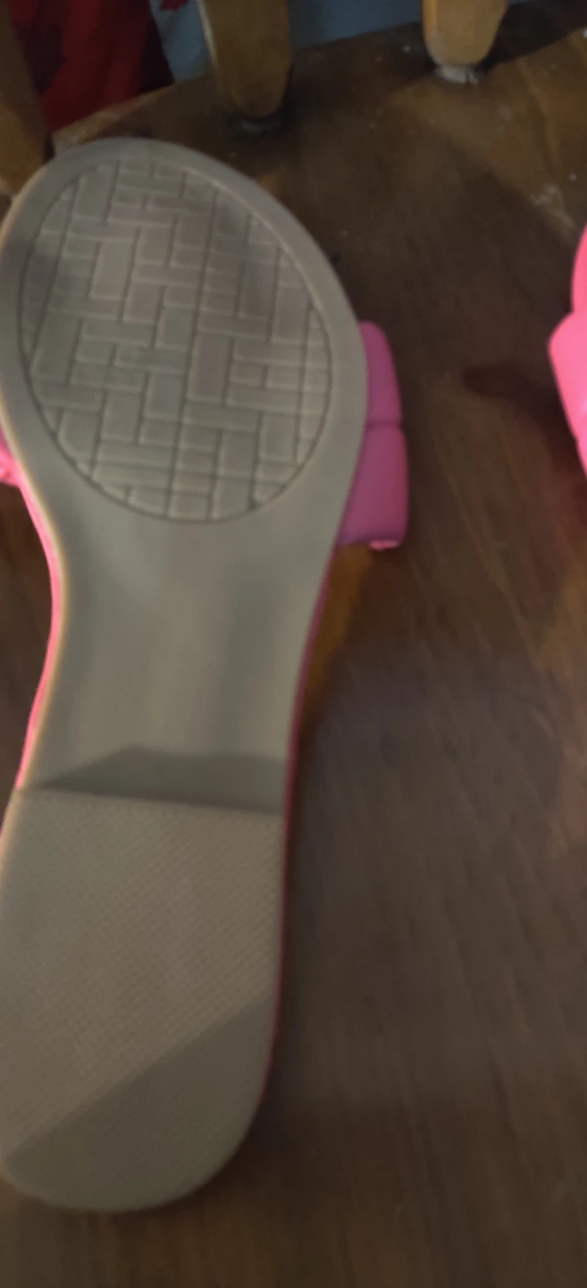 Pink Padded Slide Sandals Size 10 - photo 2