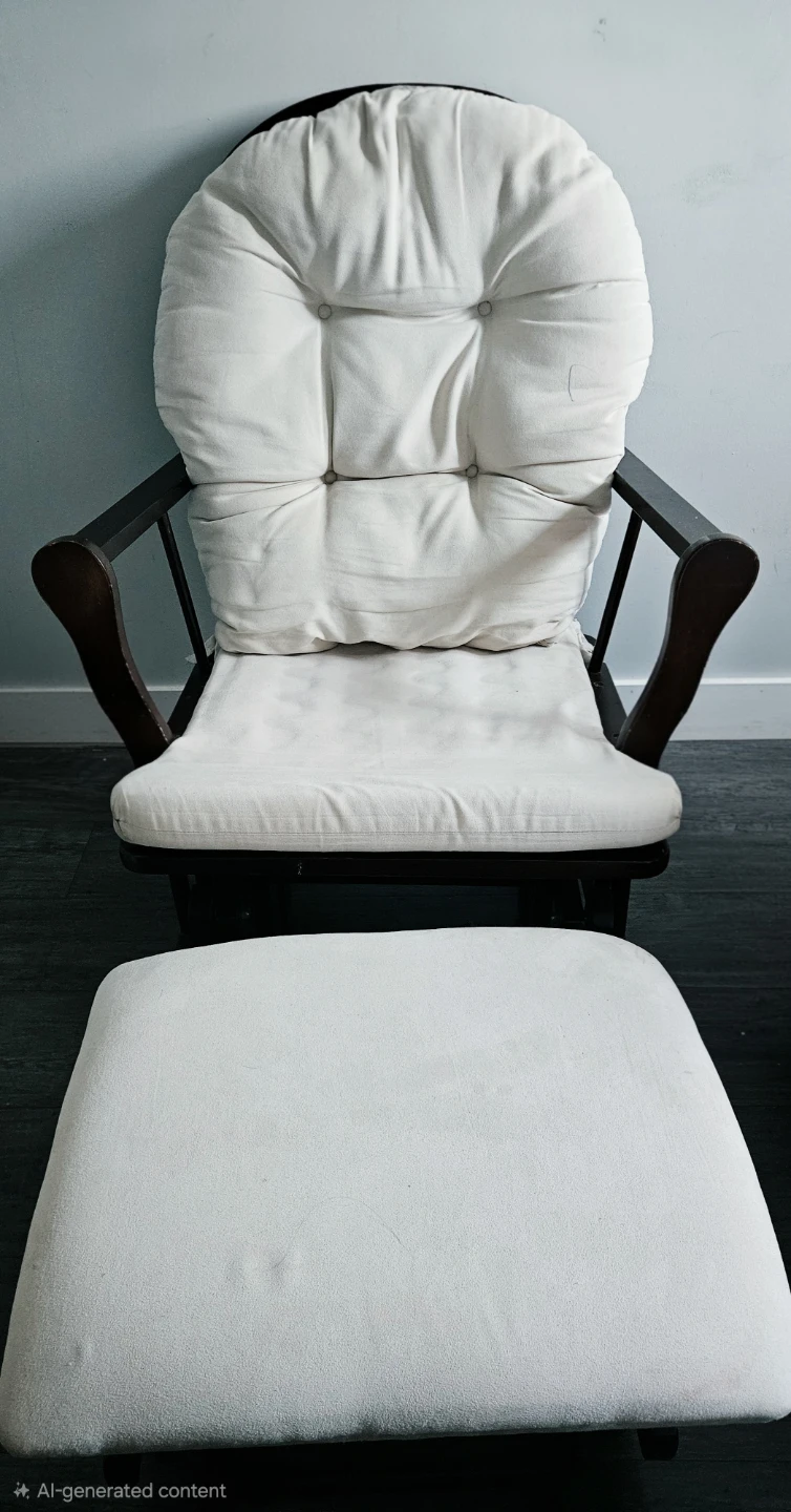 Gliding Chair and Ottoman Set