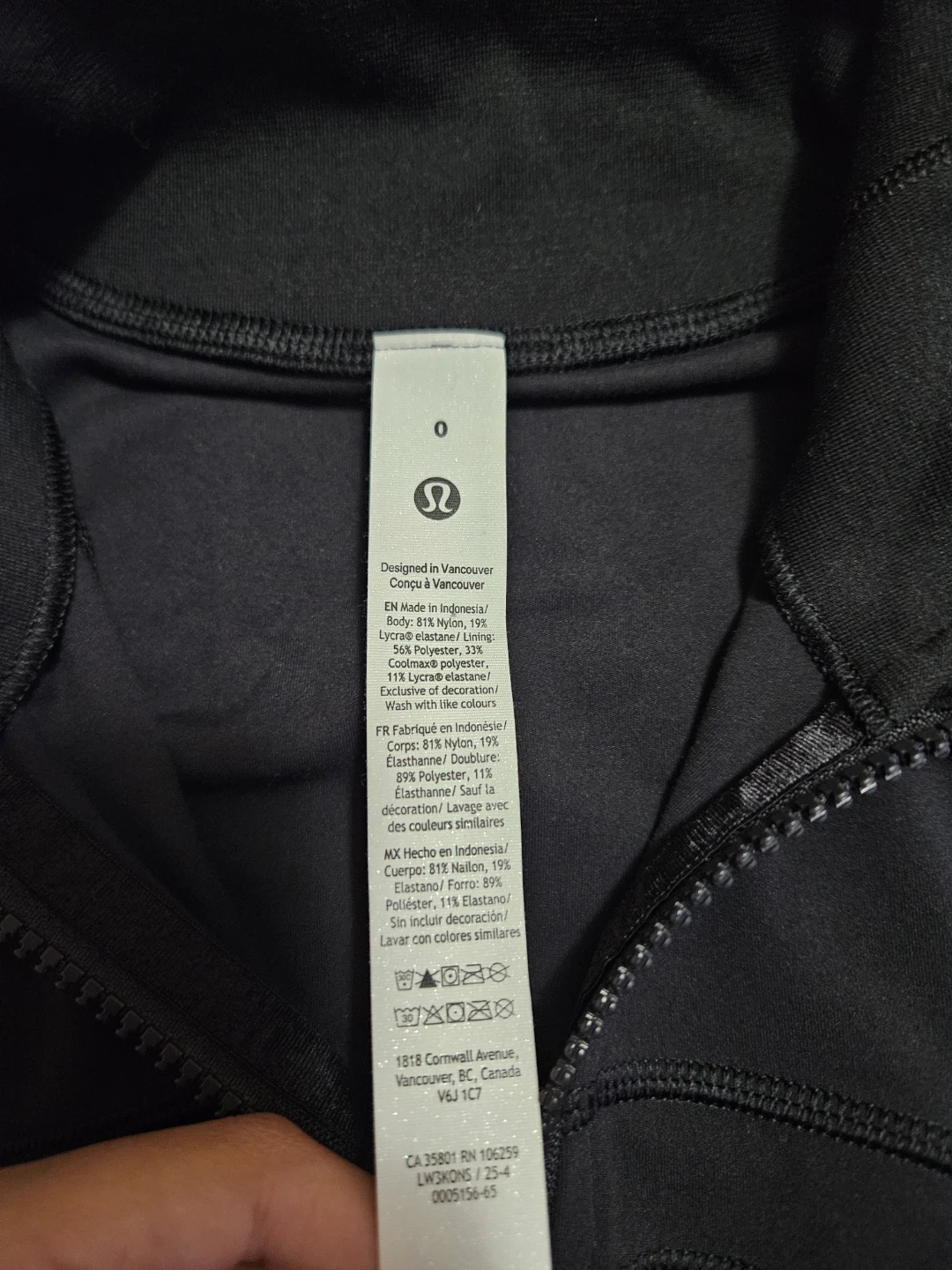 Lululemon Define Jacket Black Size 0 - photo 3