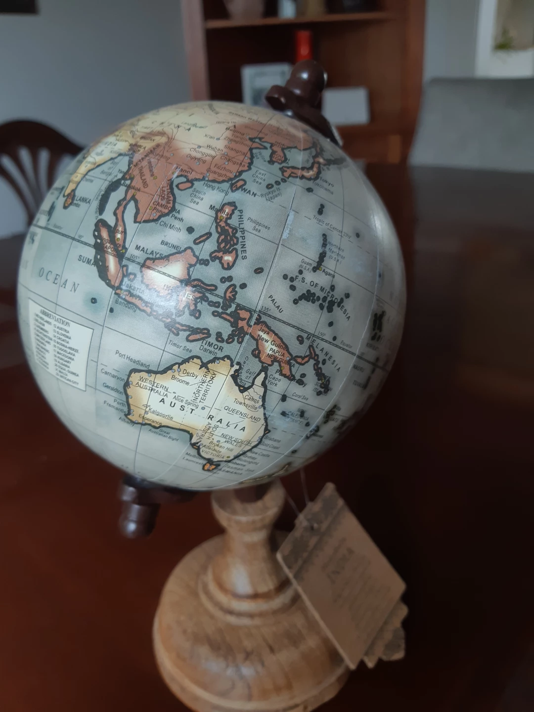 World Globe Vintage Style Map - photo 4