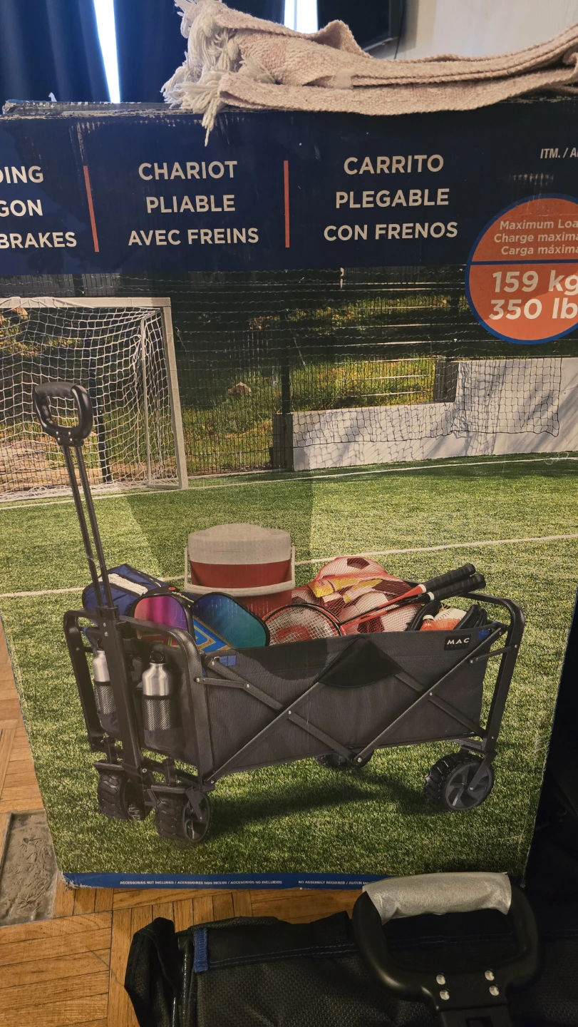 MAC Folding Wagon with Brakes