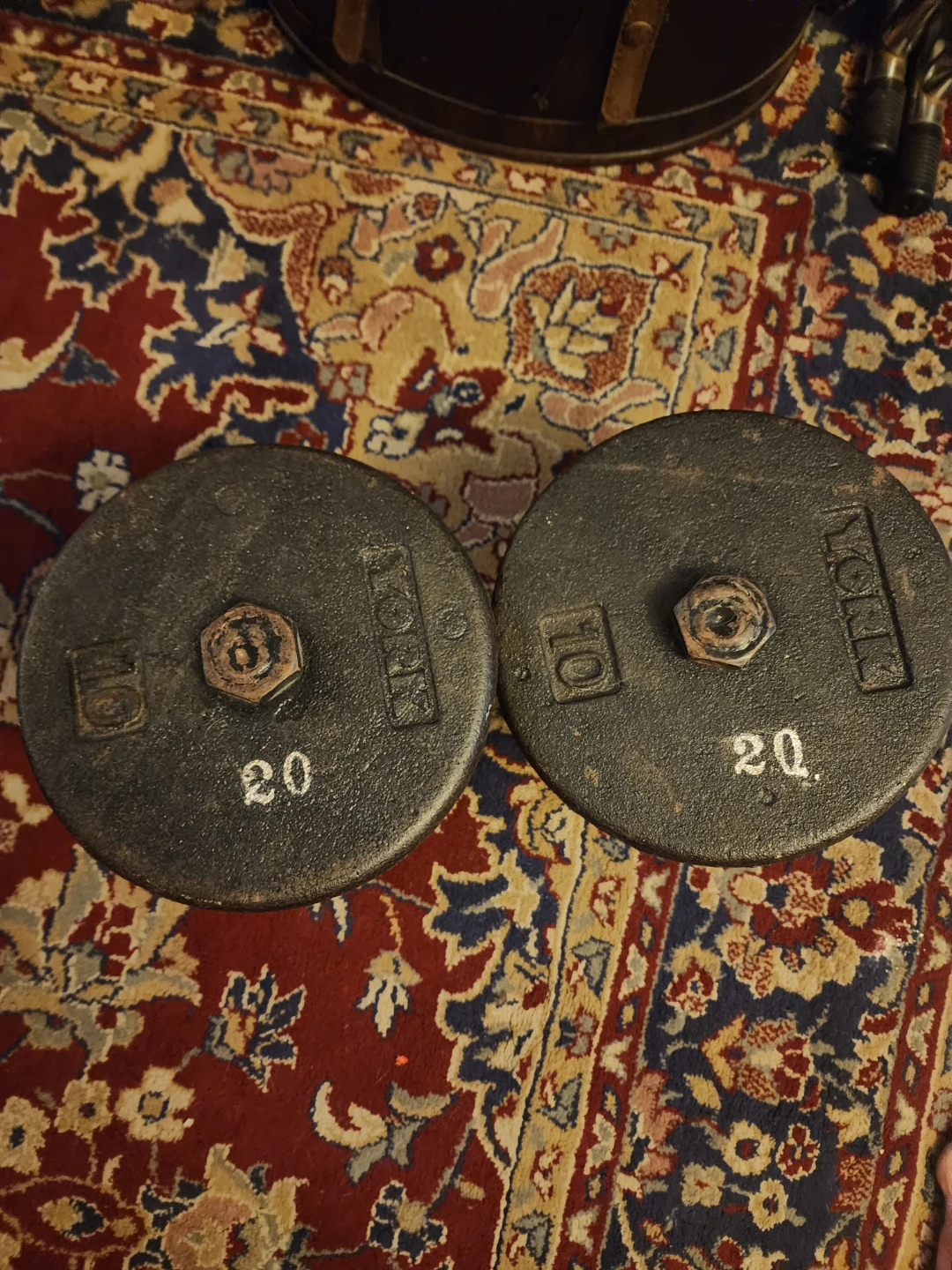 Set of 2 x 20lb Dumbbells - photo 2