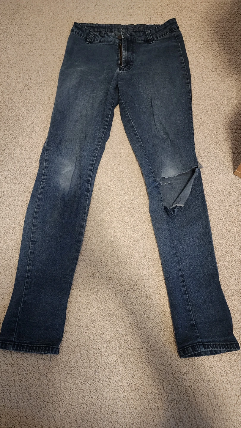Ripped or worn clothes for crafts