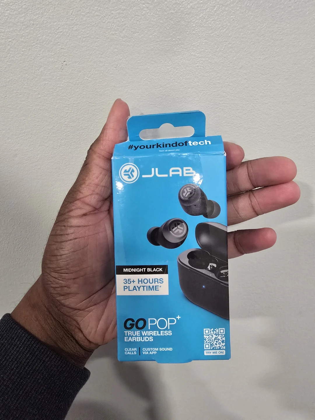 JLab Go Pop+ True Wireless Earbuds - Midnight Black