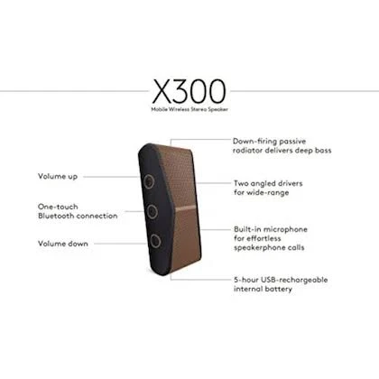 Logitech X300 Mobile Wireless Stereo Speaker - photo 3