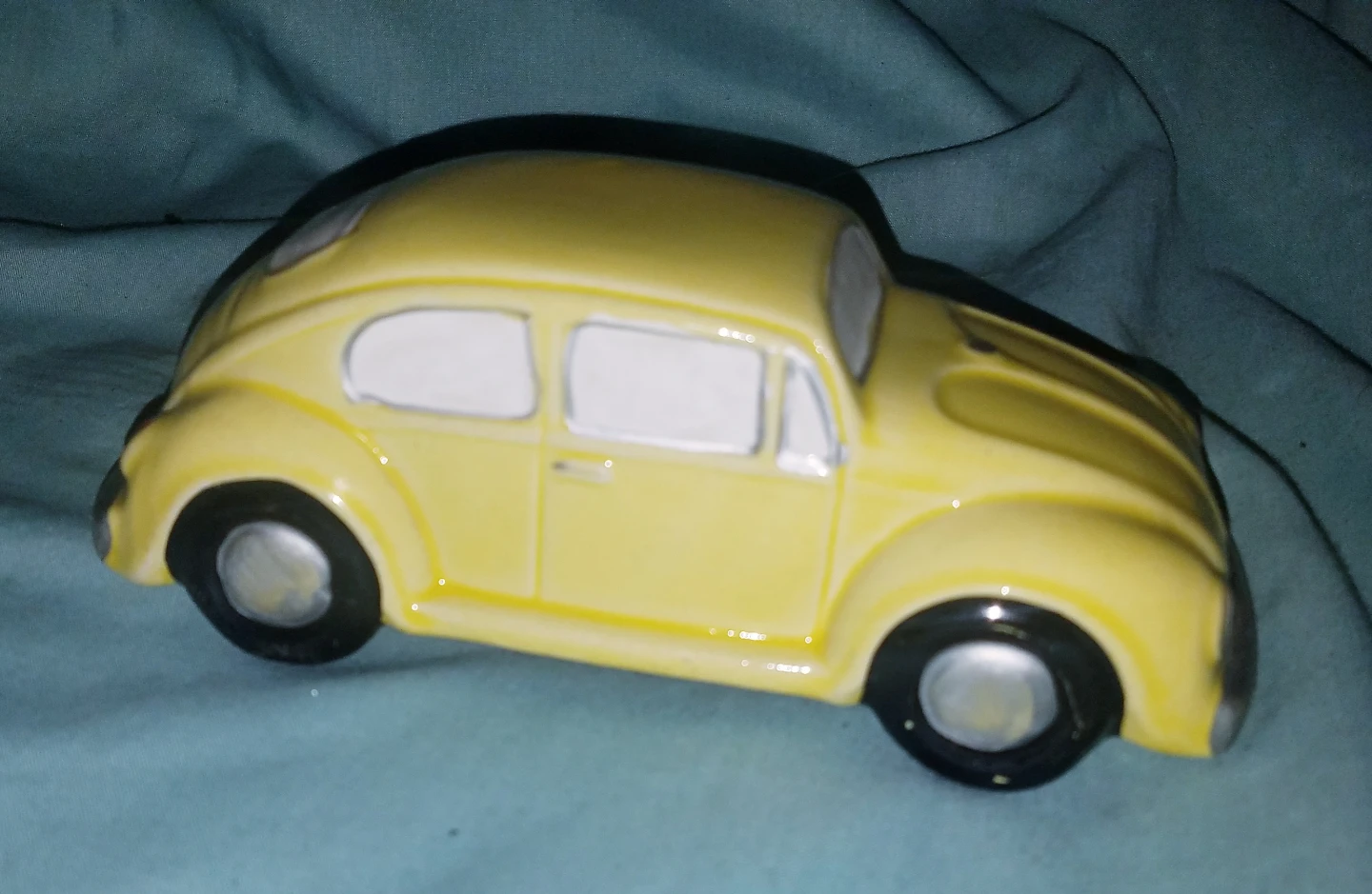Rare Vintage Antique Ceramic Volkswagon  VW Bug Lint Brushe