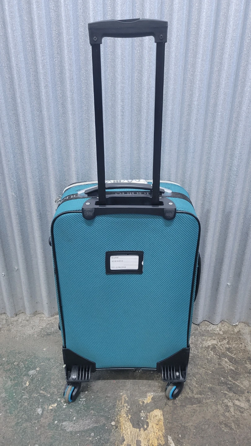Teal Carry-On Rolling Suitcase w/4 wheels - photo 2