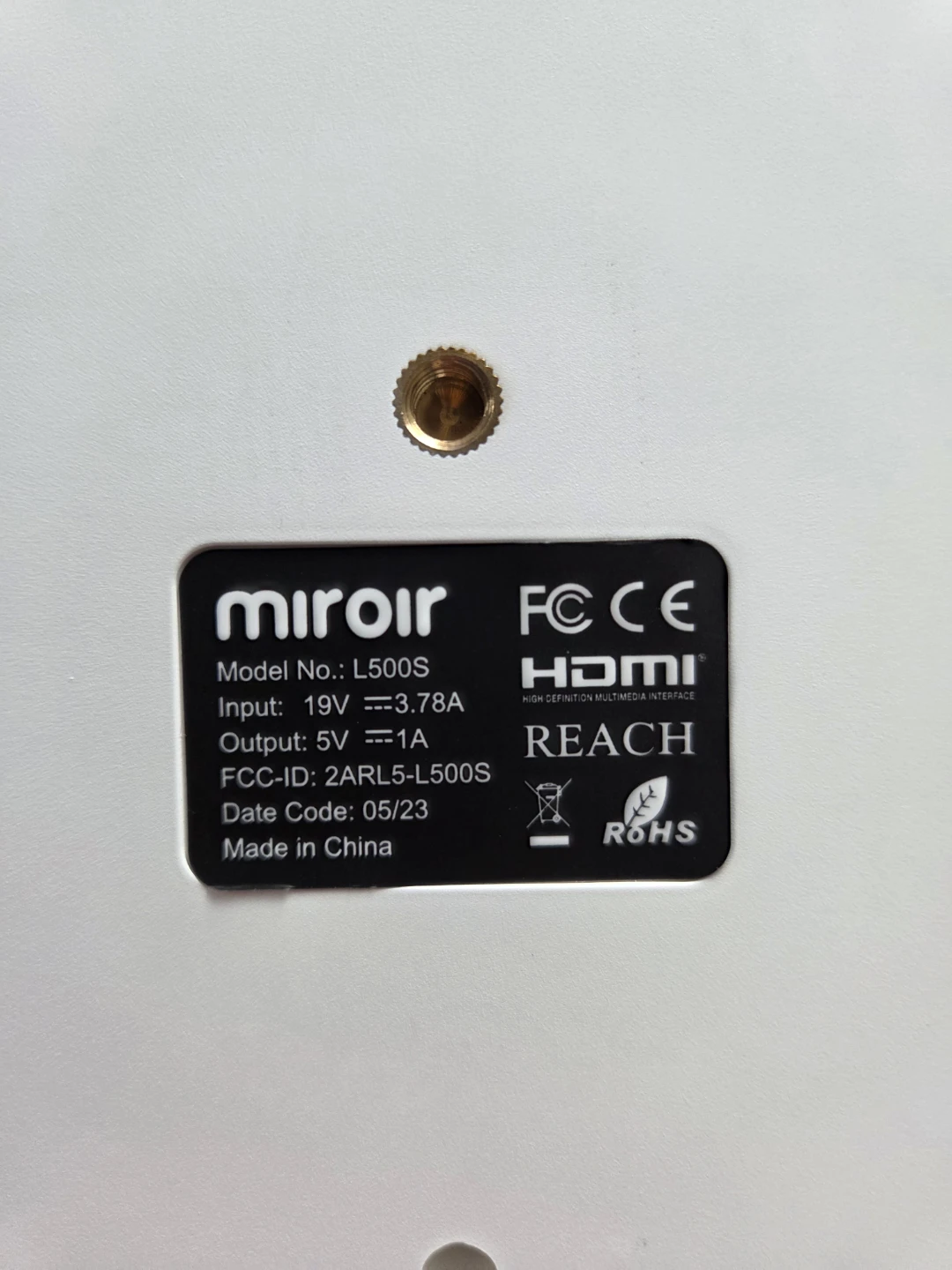 Miroir L500S Smart HD Projector with Remote and Power Adapter - photo 2