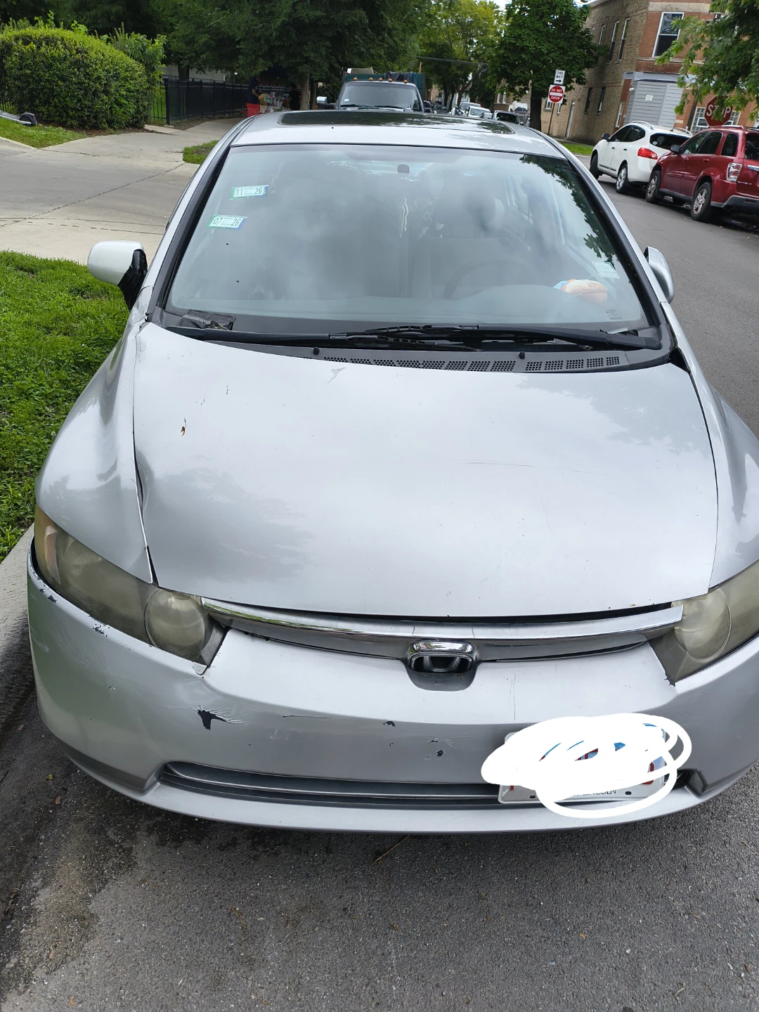 Silver Honda Civic Sedan