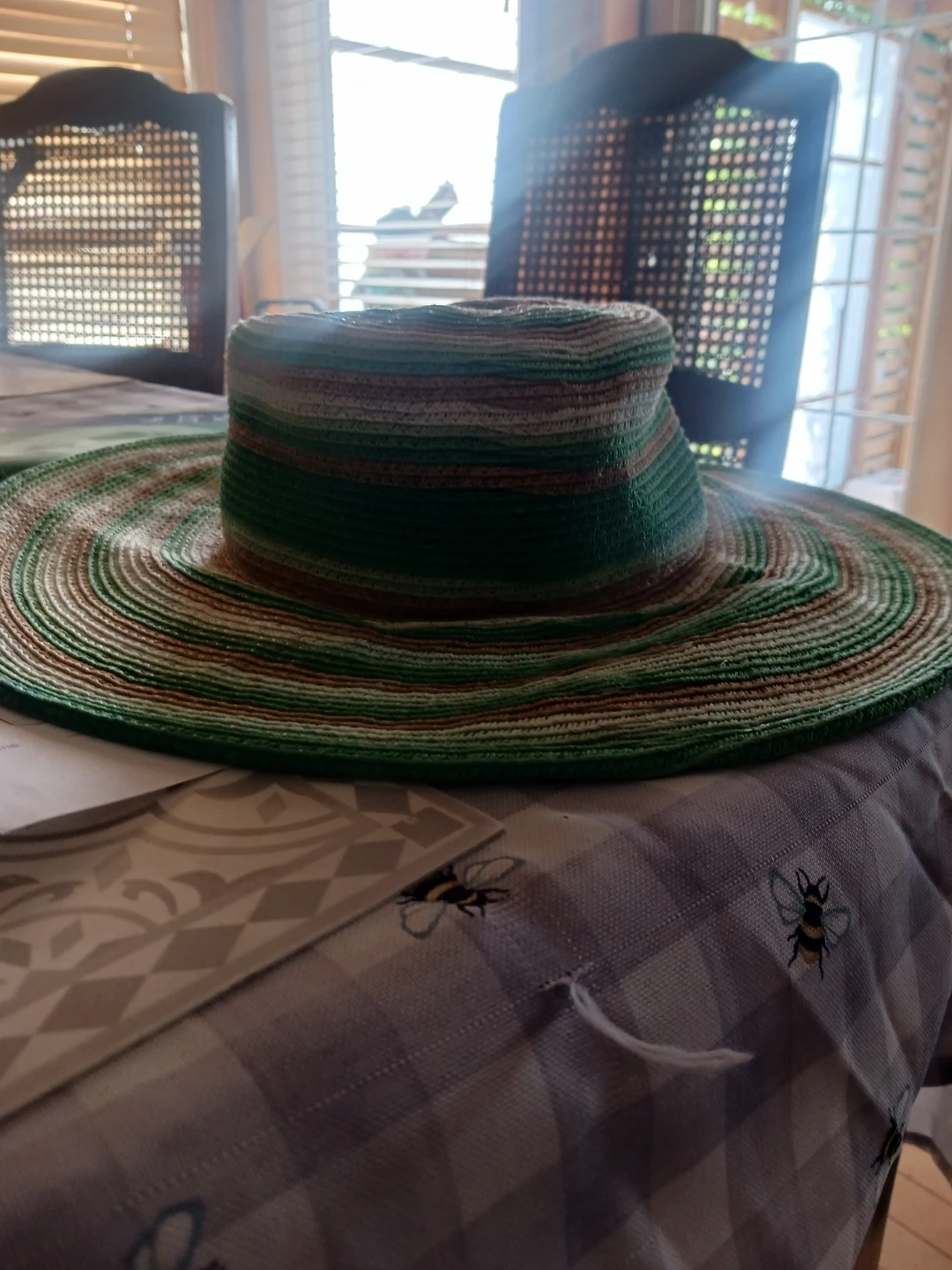 Coolibar UPF 50+ Wide Brim Sun Hat - Green Multi