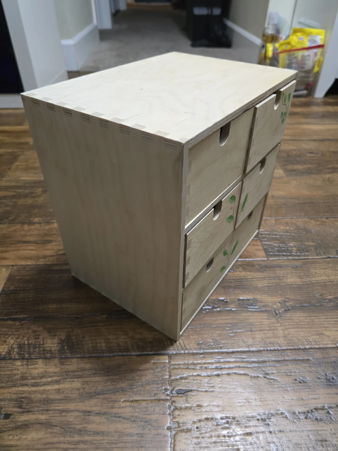 Mini chest of drawers, birch plywood, - photo 2