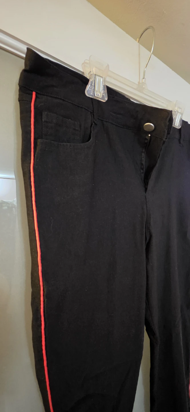 mySTYL.I Black Pants with Red Stripe - photo 2