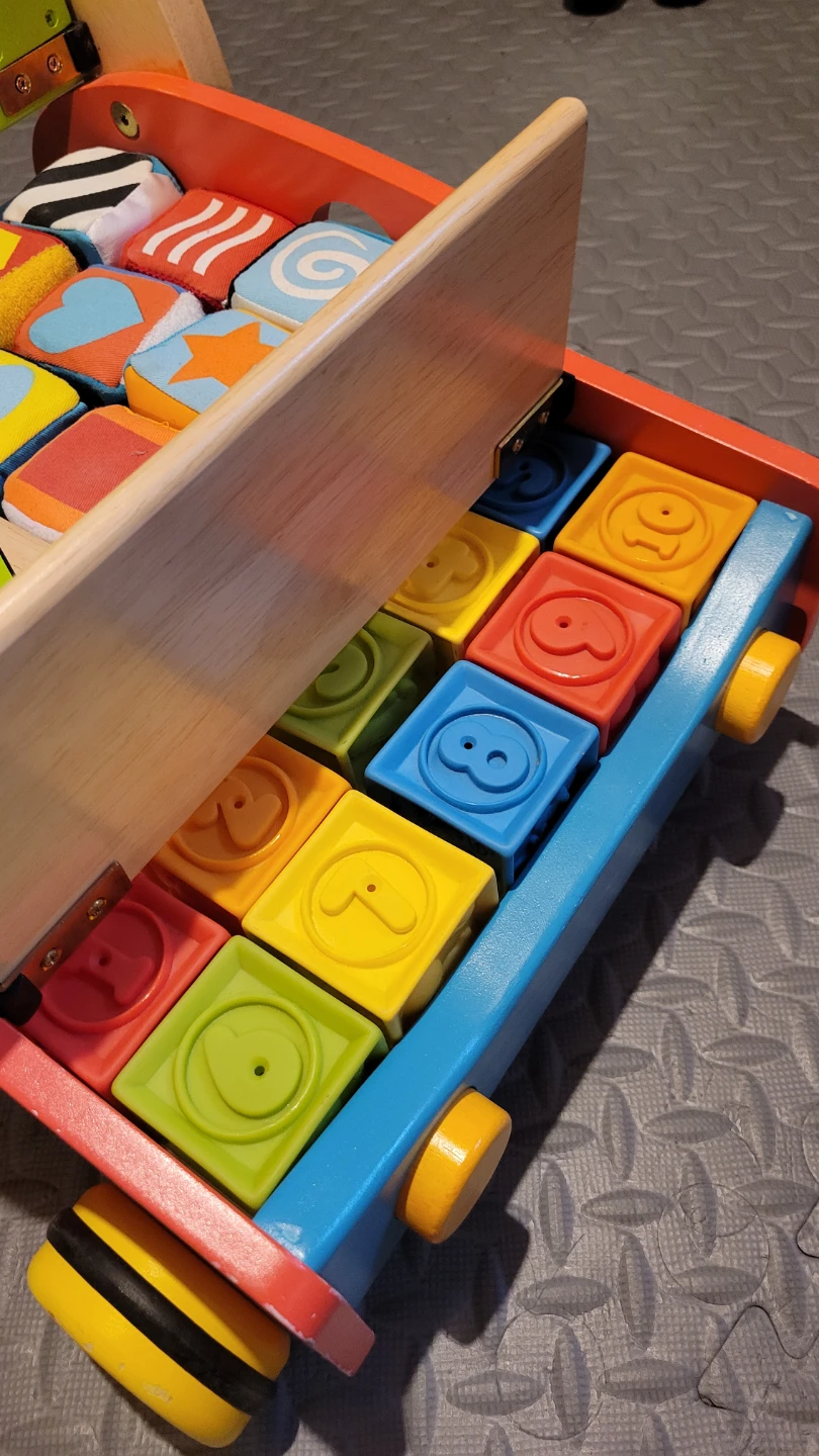 Wooden Activity Walker with Blocks - photo 3