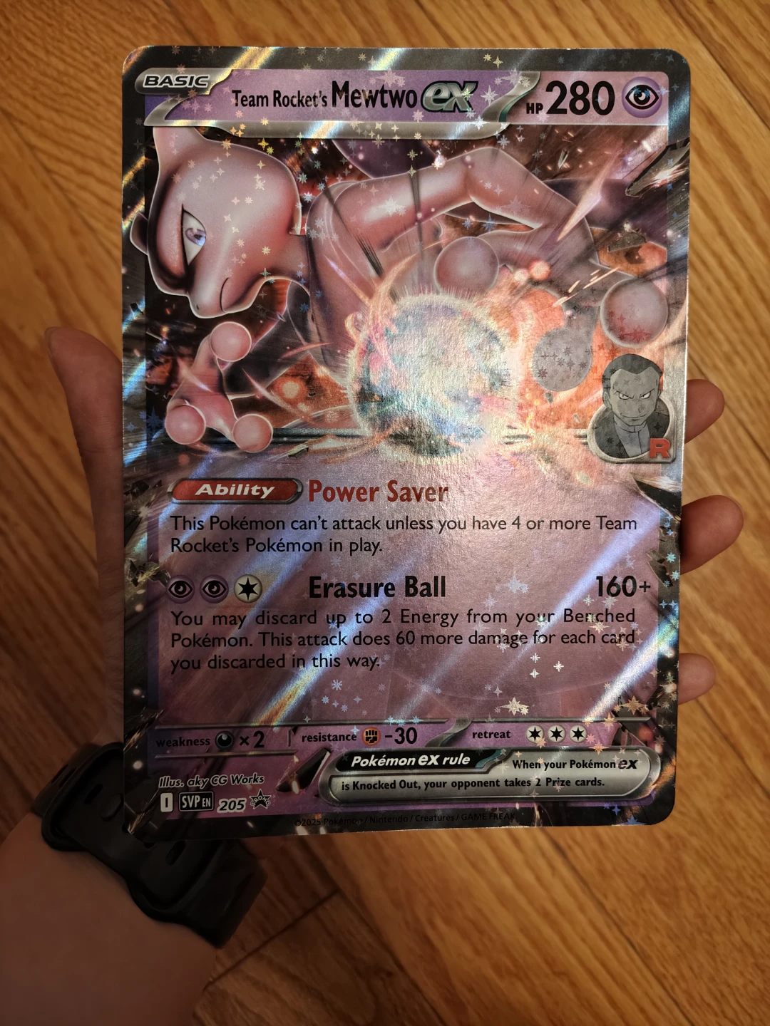 Team Rocket's Mewtwo EX Oversized Card