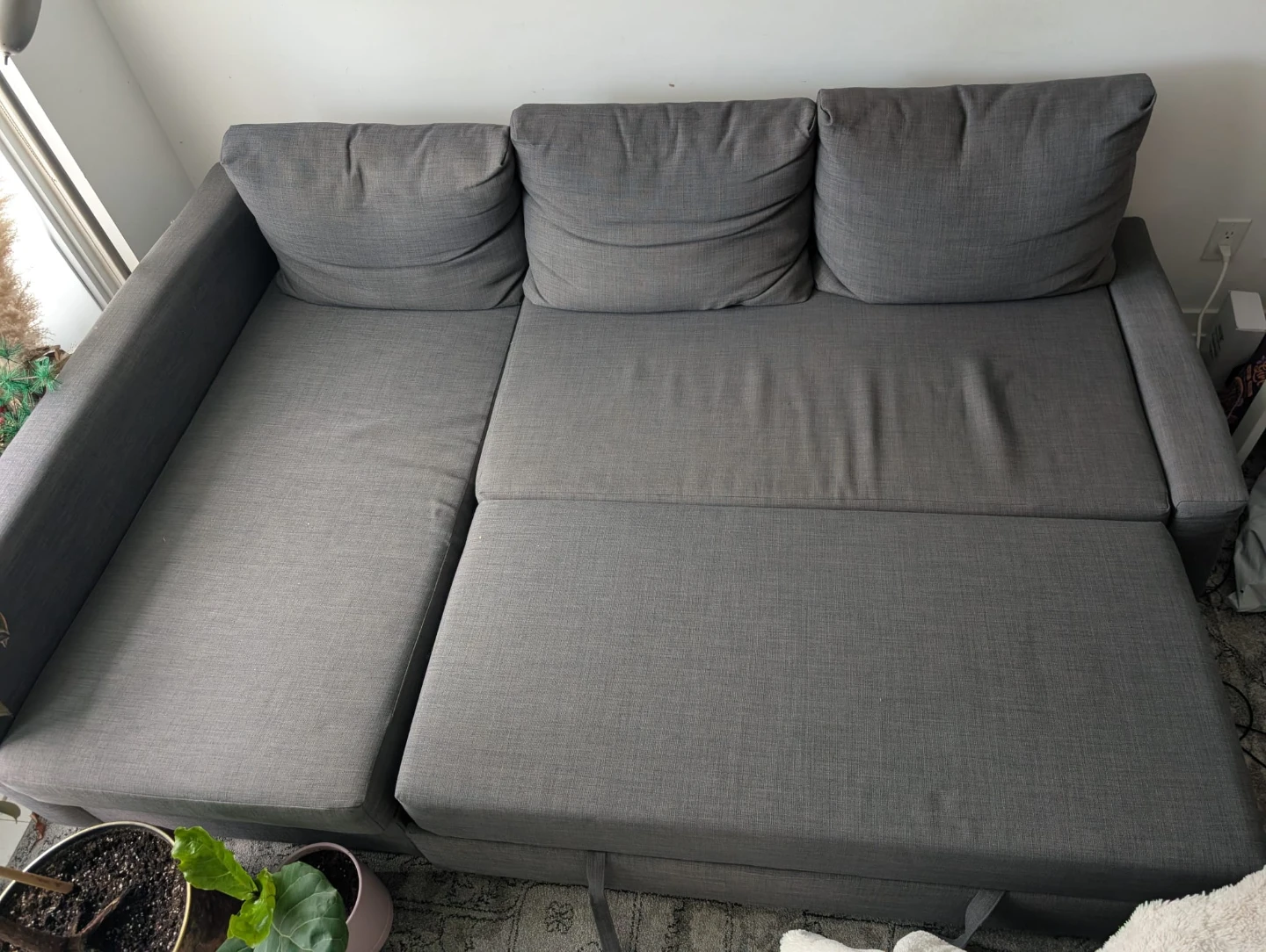 Ikea friheten sofa bed and couch. With storage - photo 3