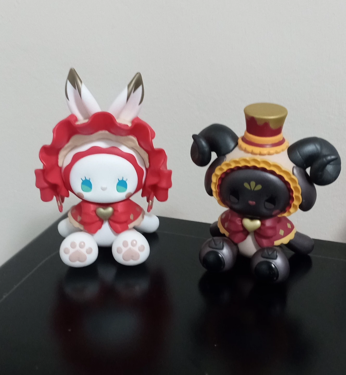Cute Lucky Emma Animal Figurines - Bunny and Sheep.